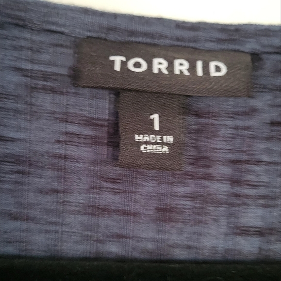 Torrid Mini Rib Knit Wrap Midi Length Dress - Picture 5 of 13